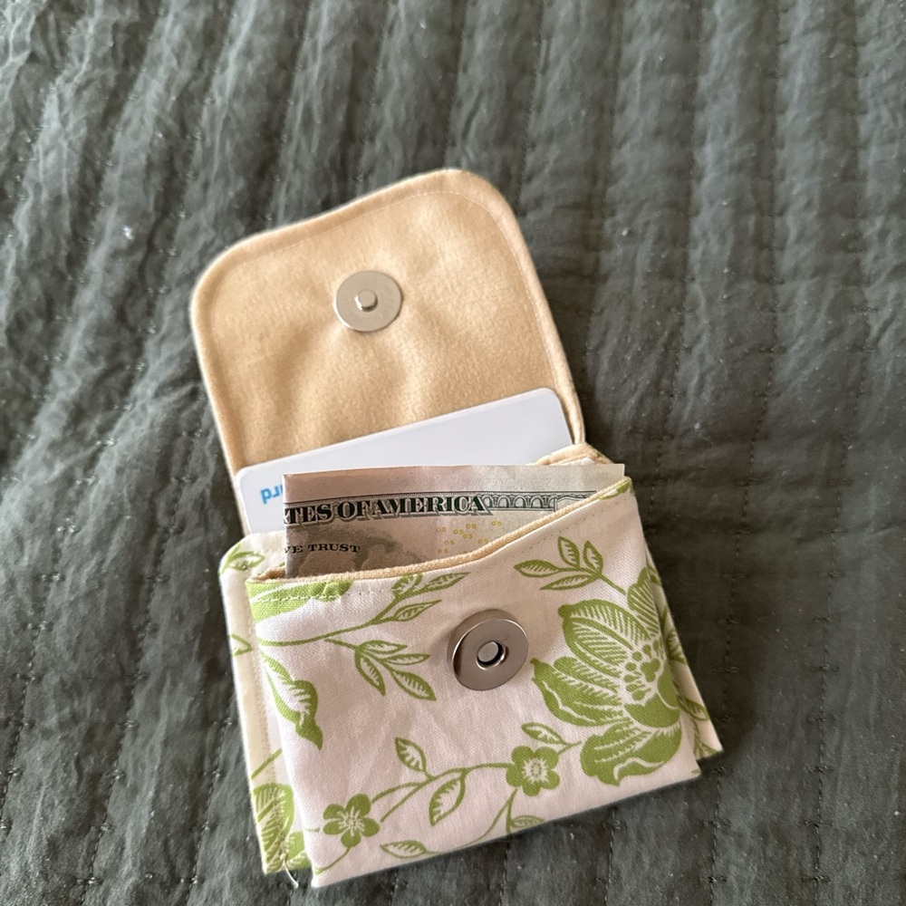 Floral Card Holder Wallet hand made